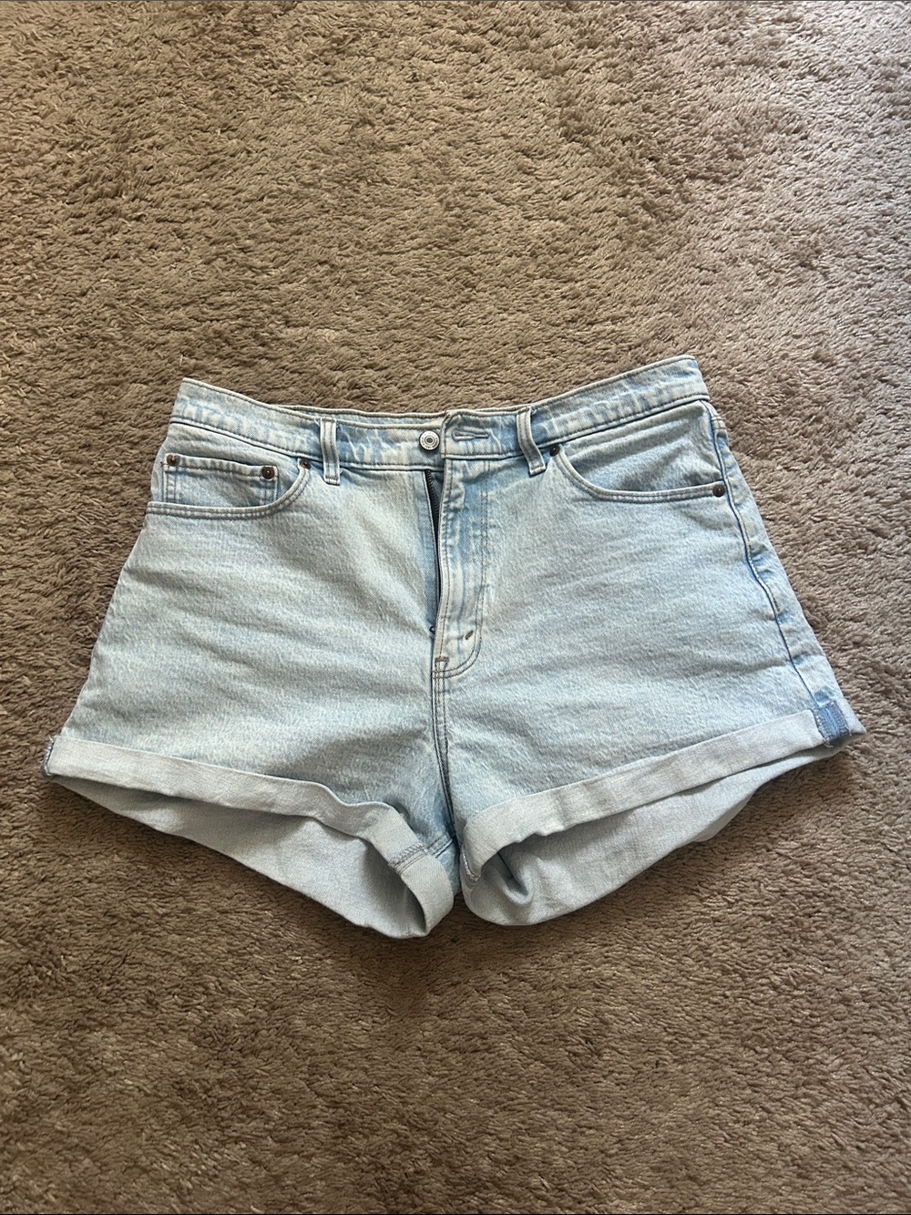 Abercrombie & Fitch Curve Love Mom Shorts